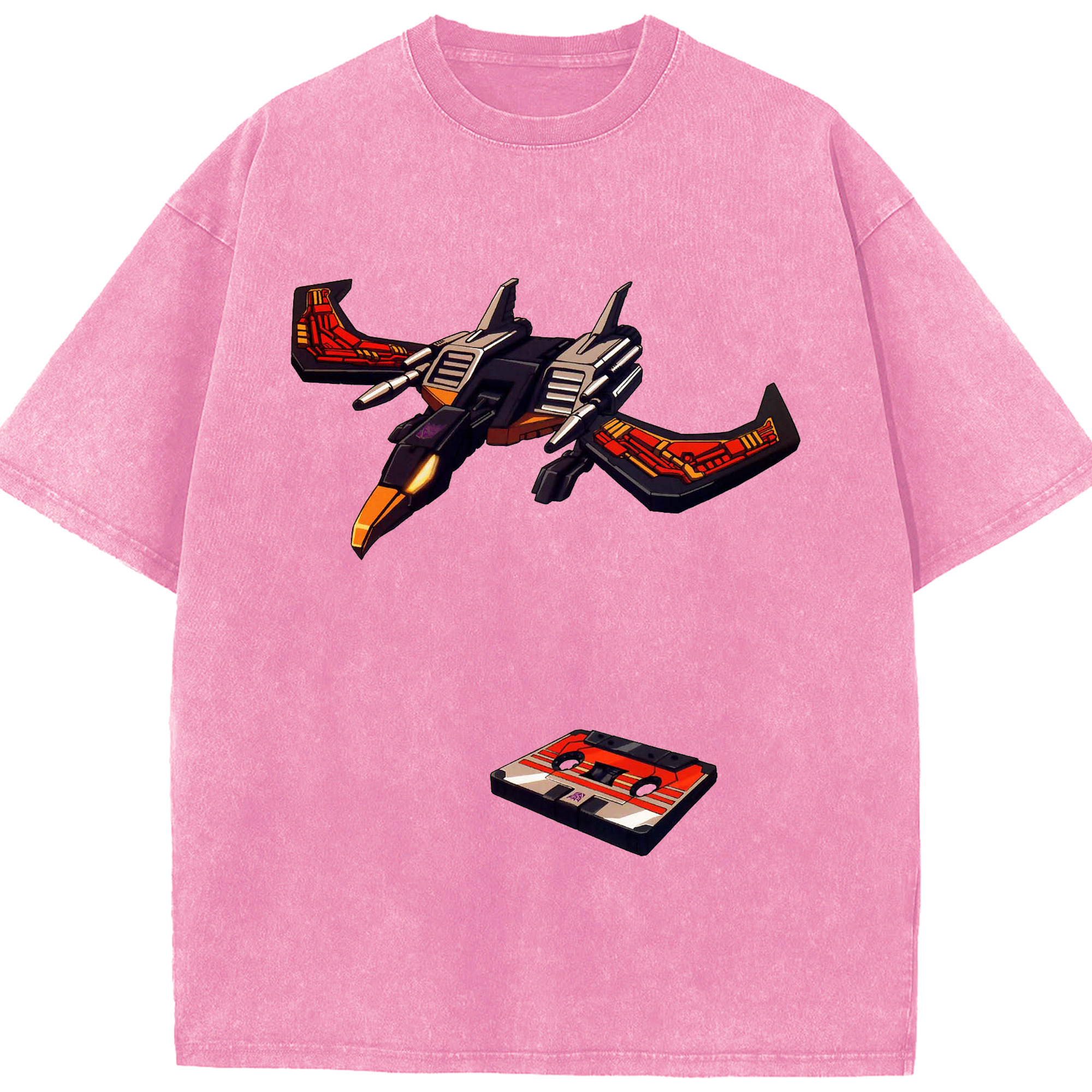 （画像用）  綿100% ヴィンテージ風 半袖Tシャツ（フロントプリント）